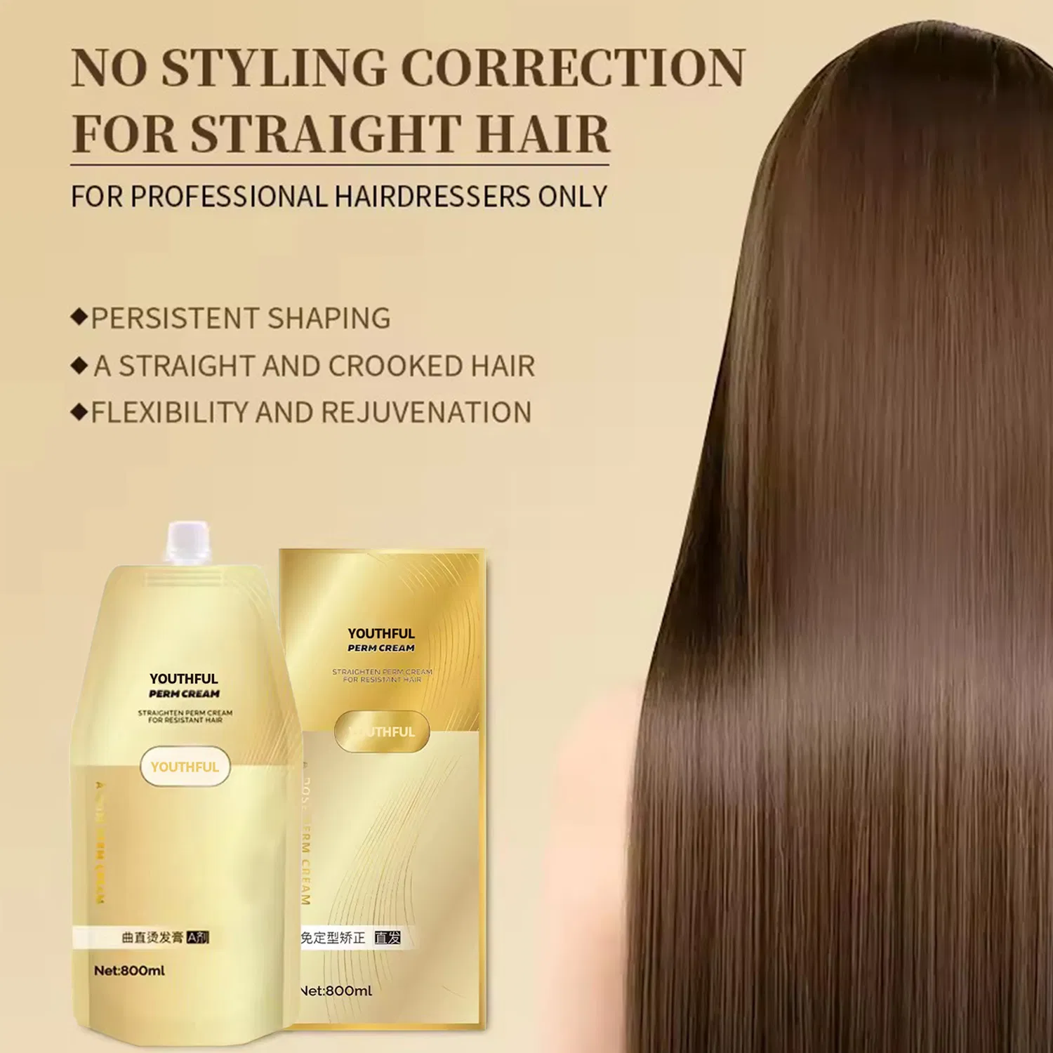 Popular New Product Collagen Soothing Hair Straightening Cream