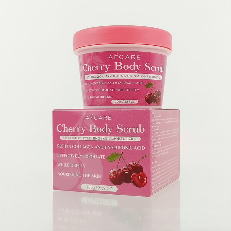 Pre Shave Body-Scrub Exfoliator and Jojoba Oil & Cherry Body Scrub with Perfume