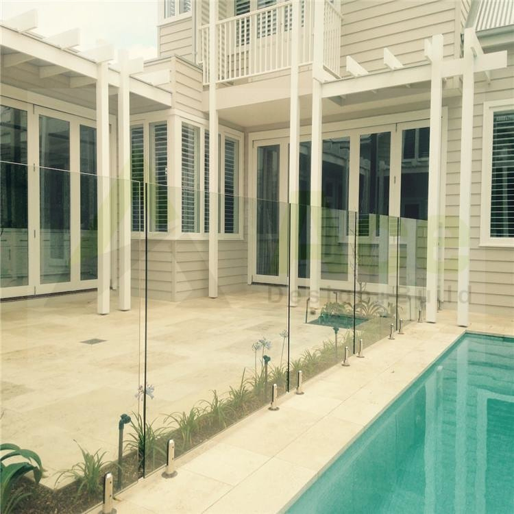 Ace Easy Install Swimming Pool Stainless Steel Spigot Balustrade Clamp Top Mounted Tempered Glass Railing
