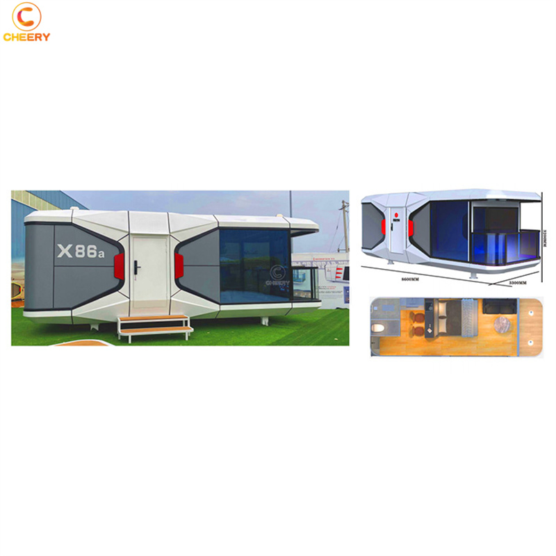 Luxury Sleeping Mobile Tiny House Space Capsule Prefab House