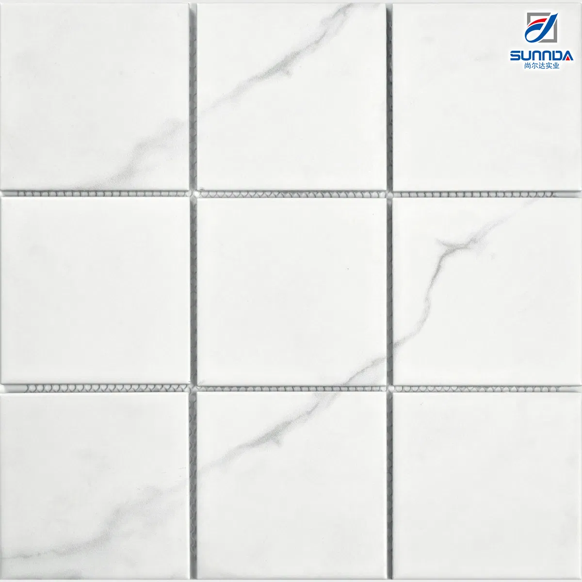 Глянцевая белая керамическая мозаика для кухни и ванной