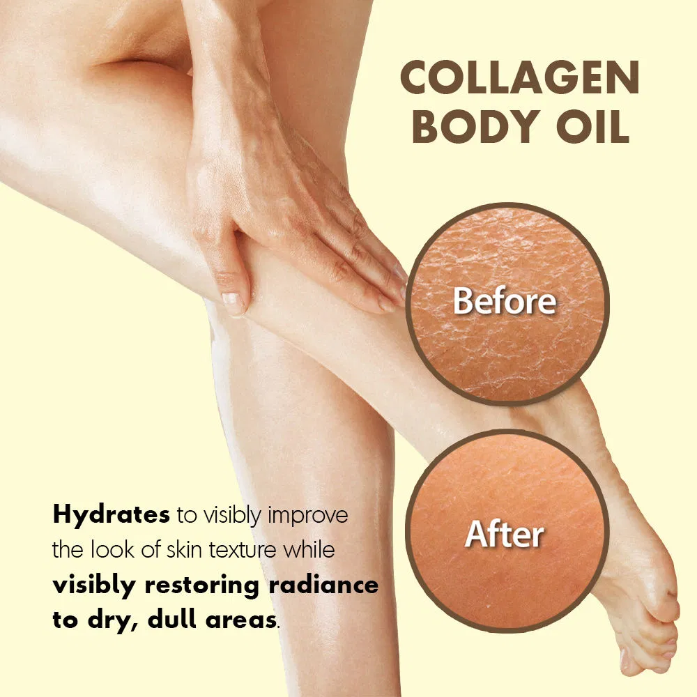 Collagen Vitamin C Anti Aging Brightening Body Oil Whitening Moisturizing Glow Body