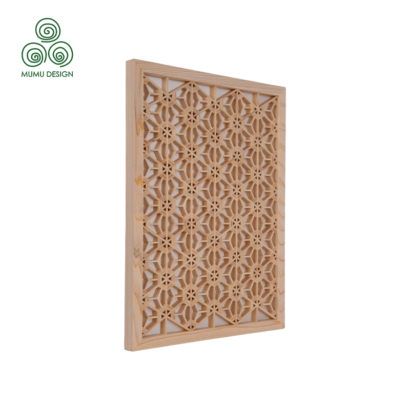 Sophisticated Details Kumiko Japanese Wooden Divider Screen