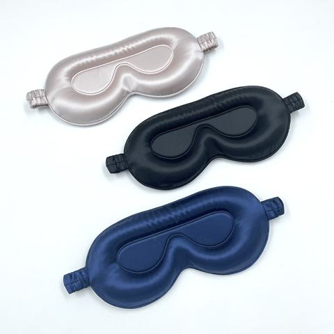 Custom 3D Sleep Eyemask 100% Pure Mulberry Silk Sleep Mask for Comfortable Travel