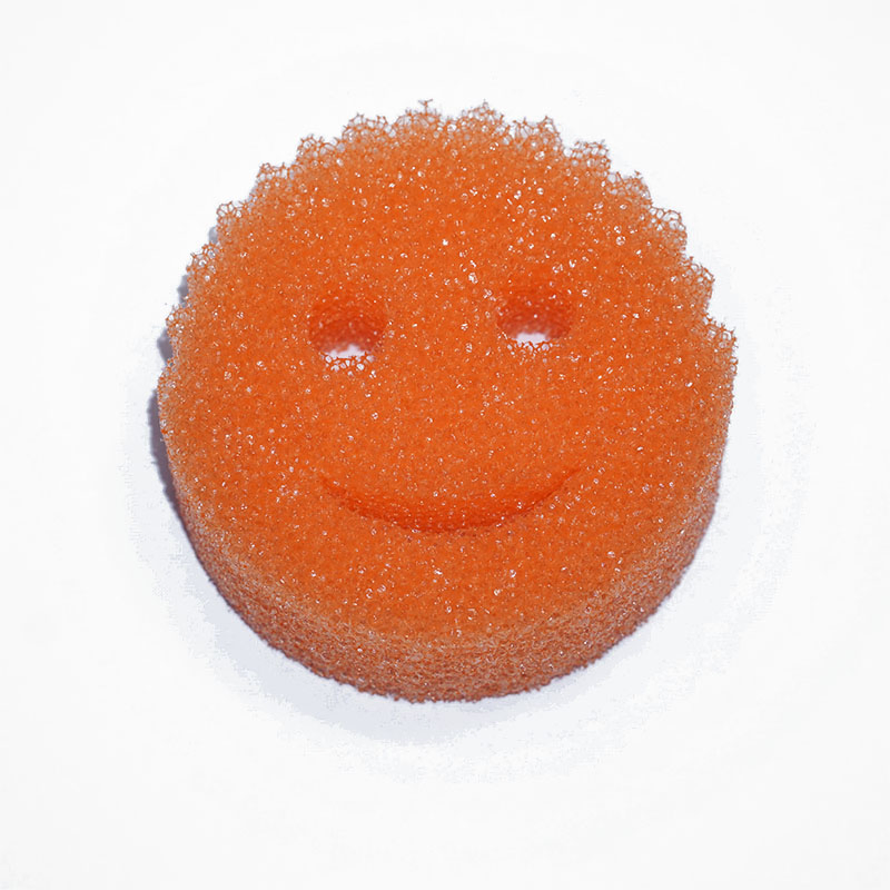 Factory Supply Raw Material Smiling Loofah Thermotropic Sponge Multipurpose Dish Sponge Temperature Controlled Dish Sponge