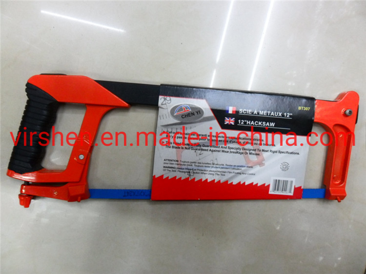 Red Rectangular Tube Hacksaw Carbon Steel Handle