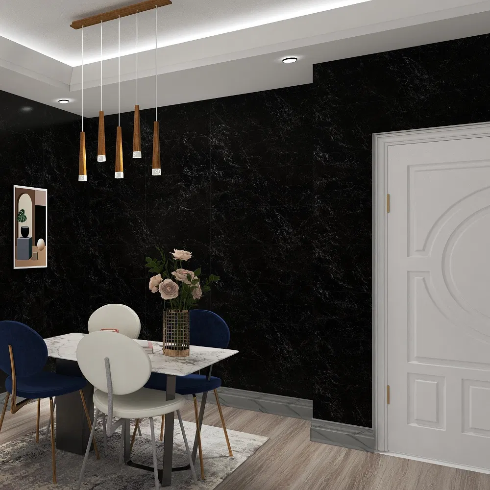 Plastic Peel Stick Wall Decorate Tile Self Adhesive Vinyl Floor Marble Stone Tiles