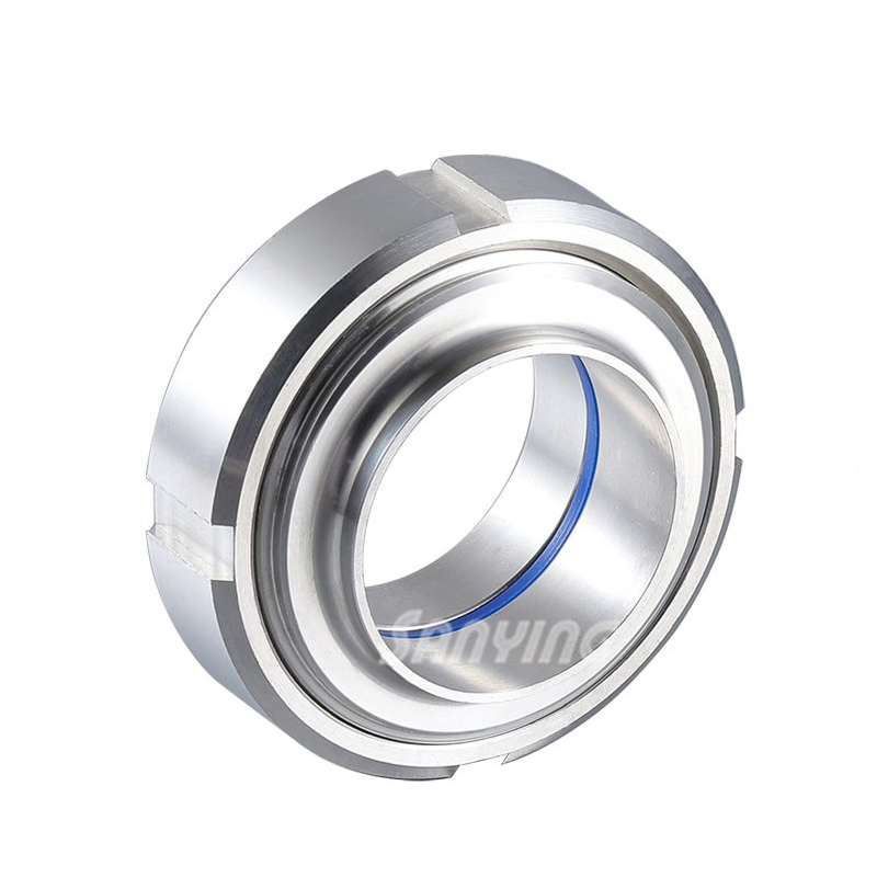 Food Grade DIN SMS 3A SS304 316 Sanitary Pipe Fittings Swivel Joint Stainless Steel Union Fittings for Food Dairy