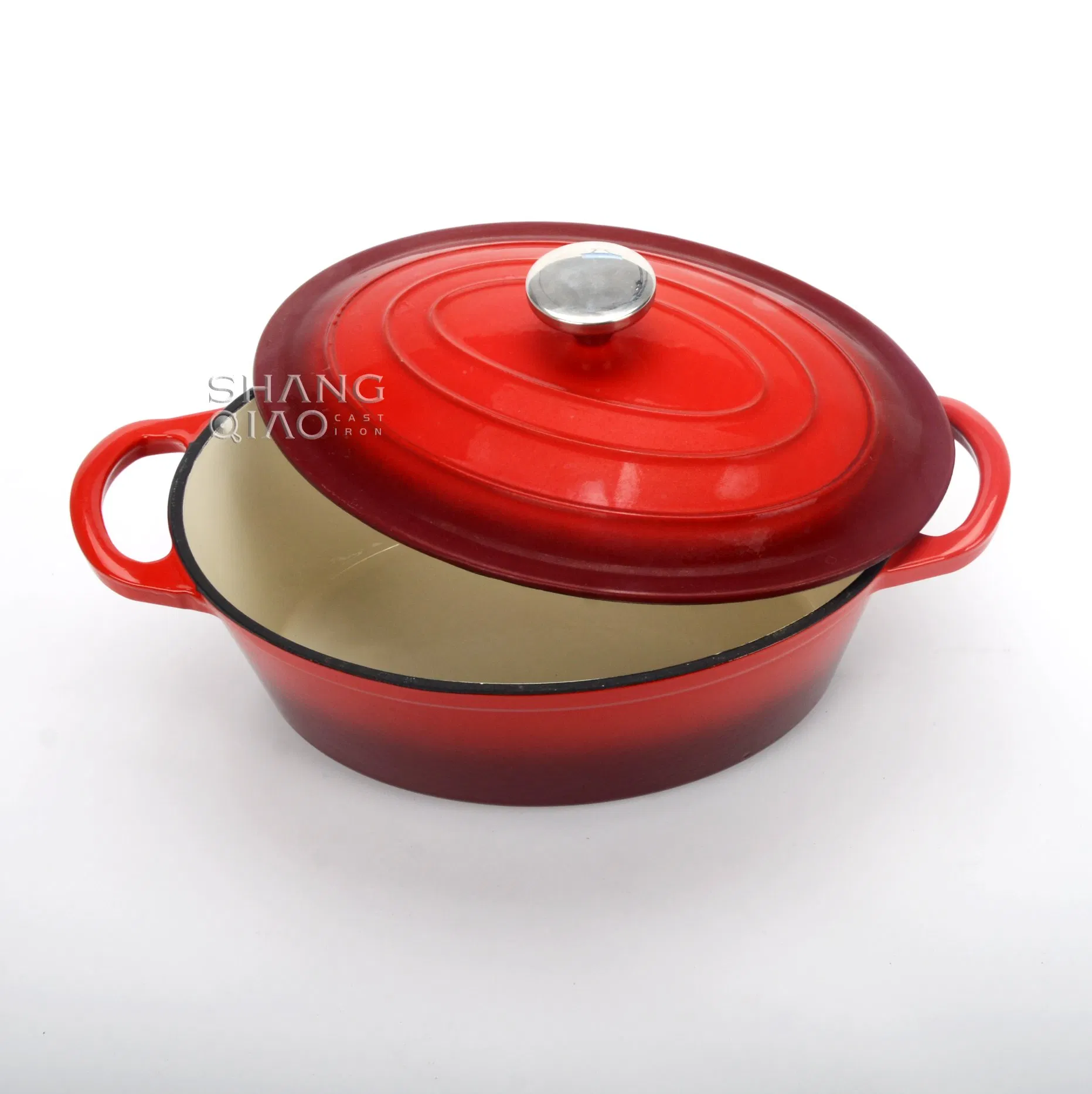 Чугунная овальная жаровня для морепродуктов