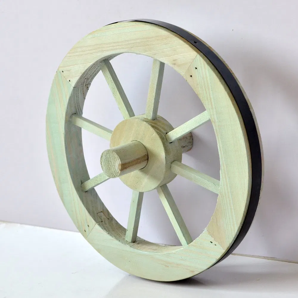12inch Wooden Craft Wheels with Fire Burnt Finish