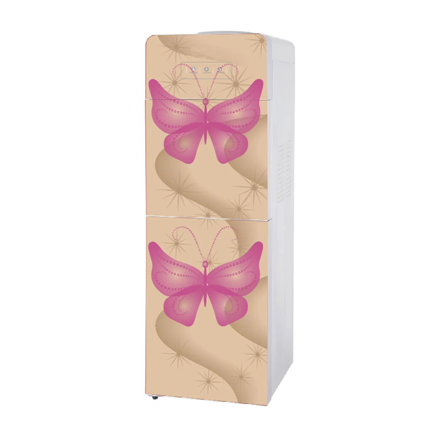 Tempered Glass Model Hot and Cold and Three Taps Water Dispenser