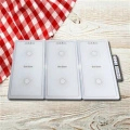 Tempered Glass Heating Surface Food Warmer 3 Pan