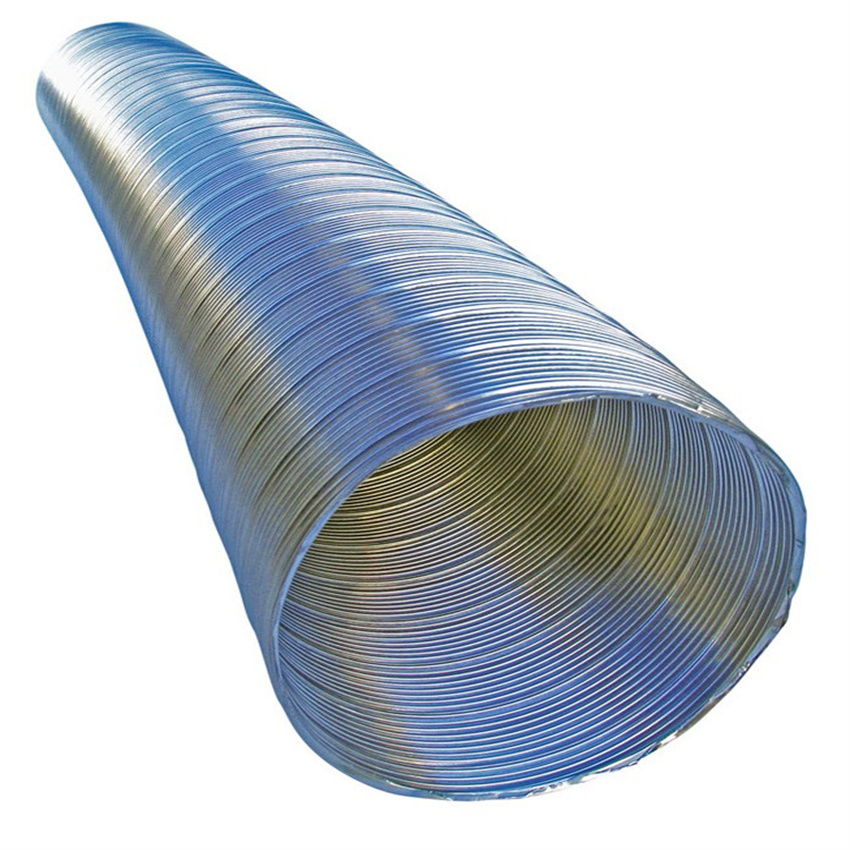 High Quality Aluminum Flexible Ducting Flexible Semi-Rigid Flexible Duct Hose for Kitchen Aluminum Wire Duct
