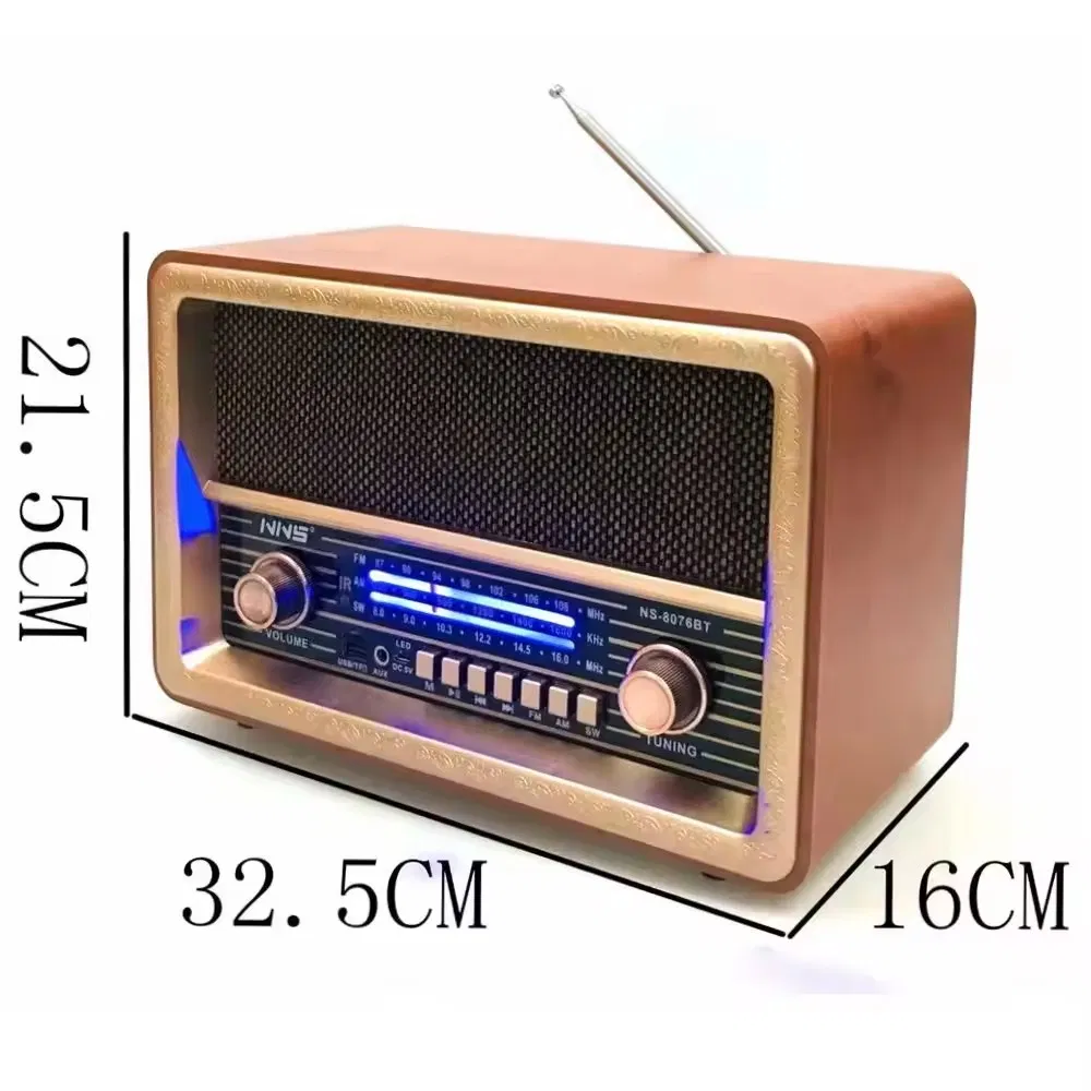 Настольная Bluetooth-колонка NS-8076BT с FM-радио
