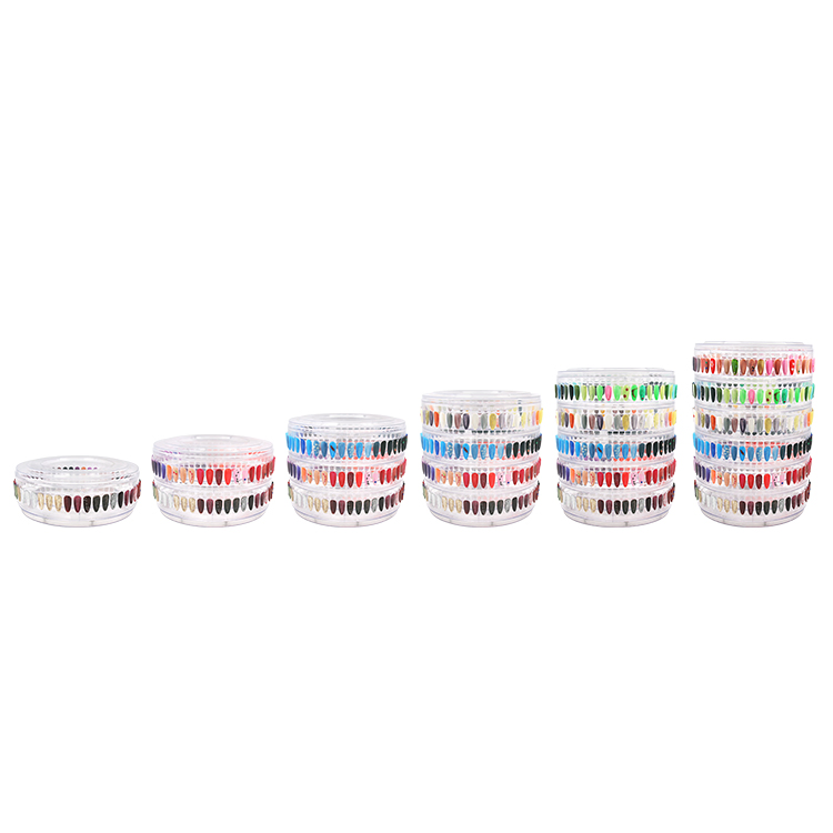 300 Colors Plastic Manicure Salon Nail Color Display Stand Card