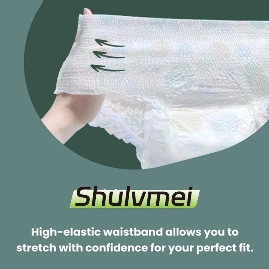 Comfortable Disposable Female Sanitary Pants Woman's Diaper for Menstrual Period Convenient