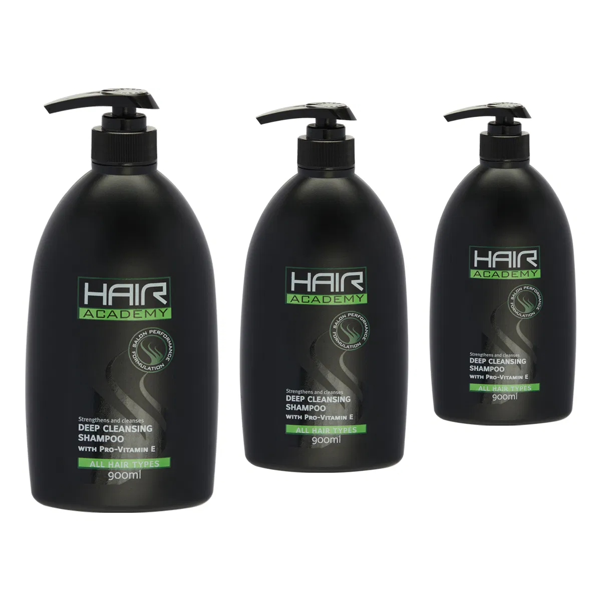 900ml Hair Academy Deep Cleansing Shampoo with PRO-Vitamin E