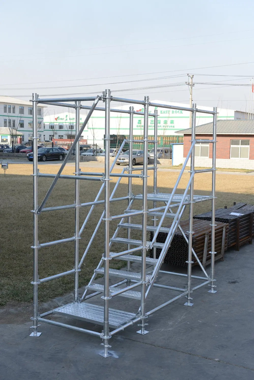 Scaffolding Foldable Step Ladder Stair Tower Vs Portable Staircase for Construction