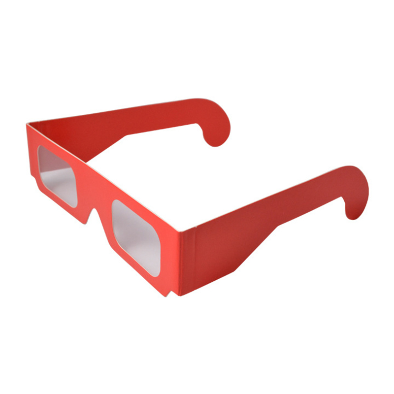 Factory Custom Logo CE Cardboard Anaglyph Chromadepth 3D Glasses