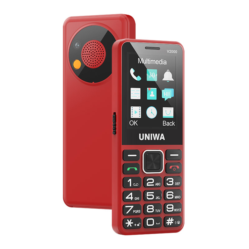 Кнопочный телефон V2000 с большими кнопками, 2.4 дюйма, 4G