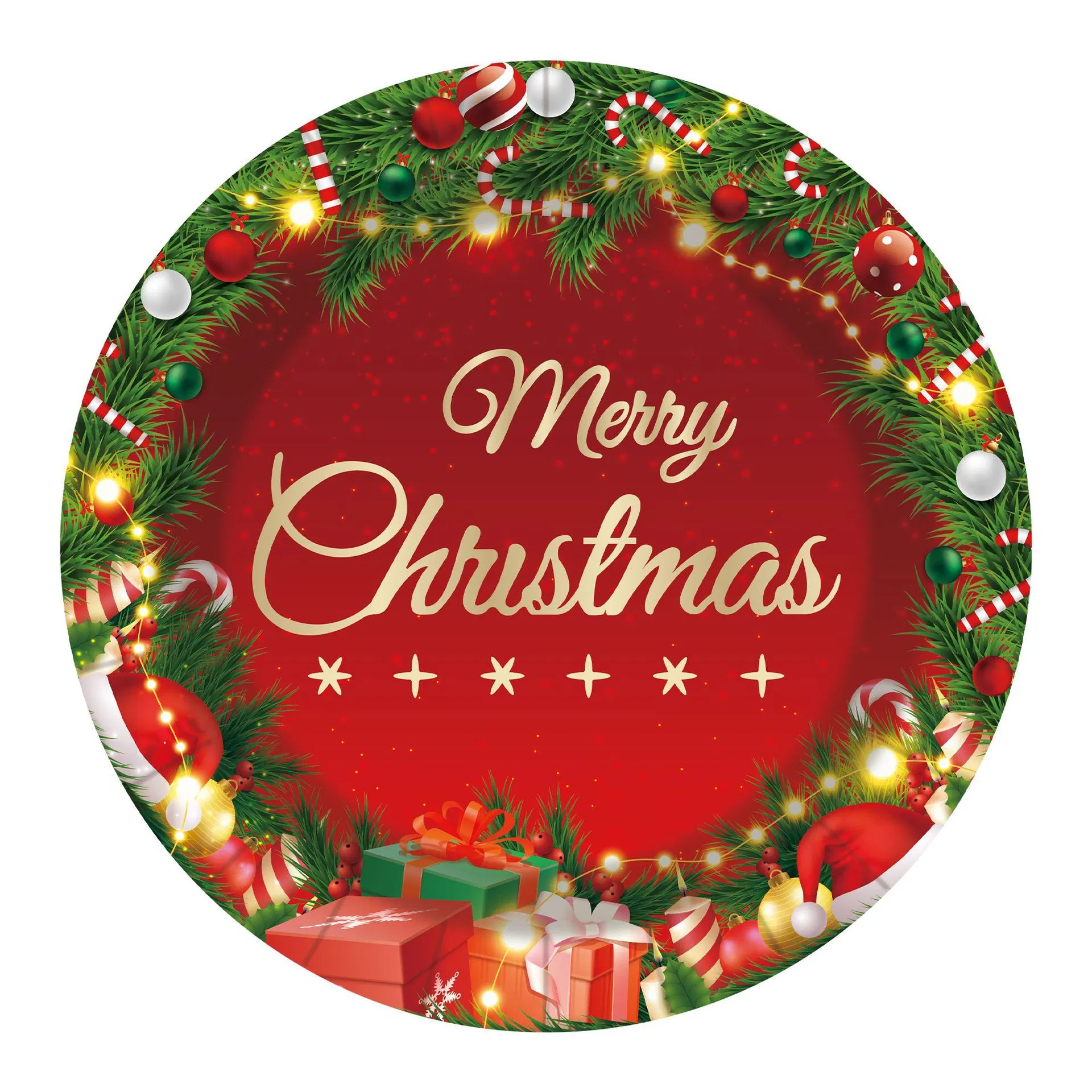 Christmas-Themed Disposable Paper Cups for Party Supplies