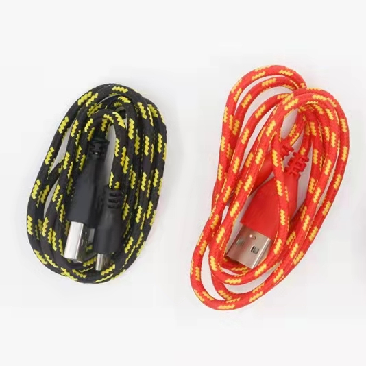 Цветной плетеный кабель Micro USB для зарядки и передачи данных