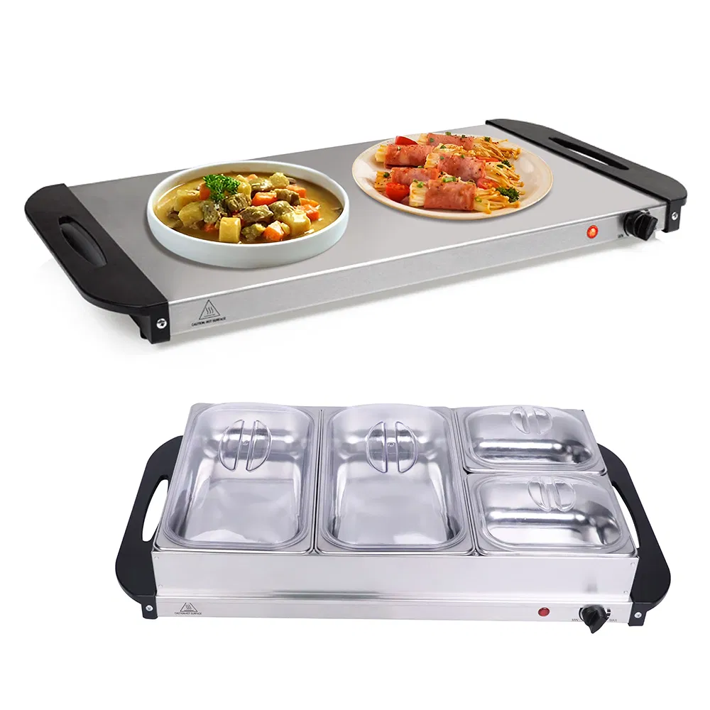 300W 2.5L*3 Counter Top Factory Direct Chafing Dish Stainless Steel Buffet Stove