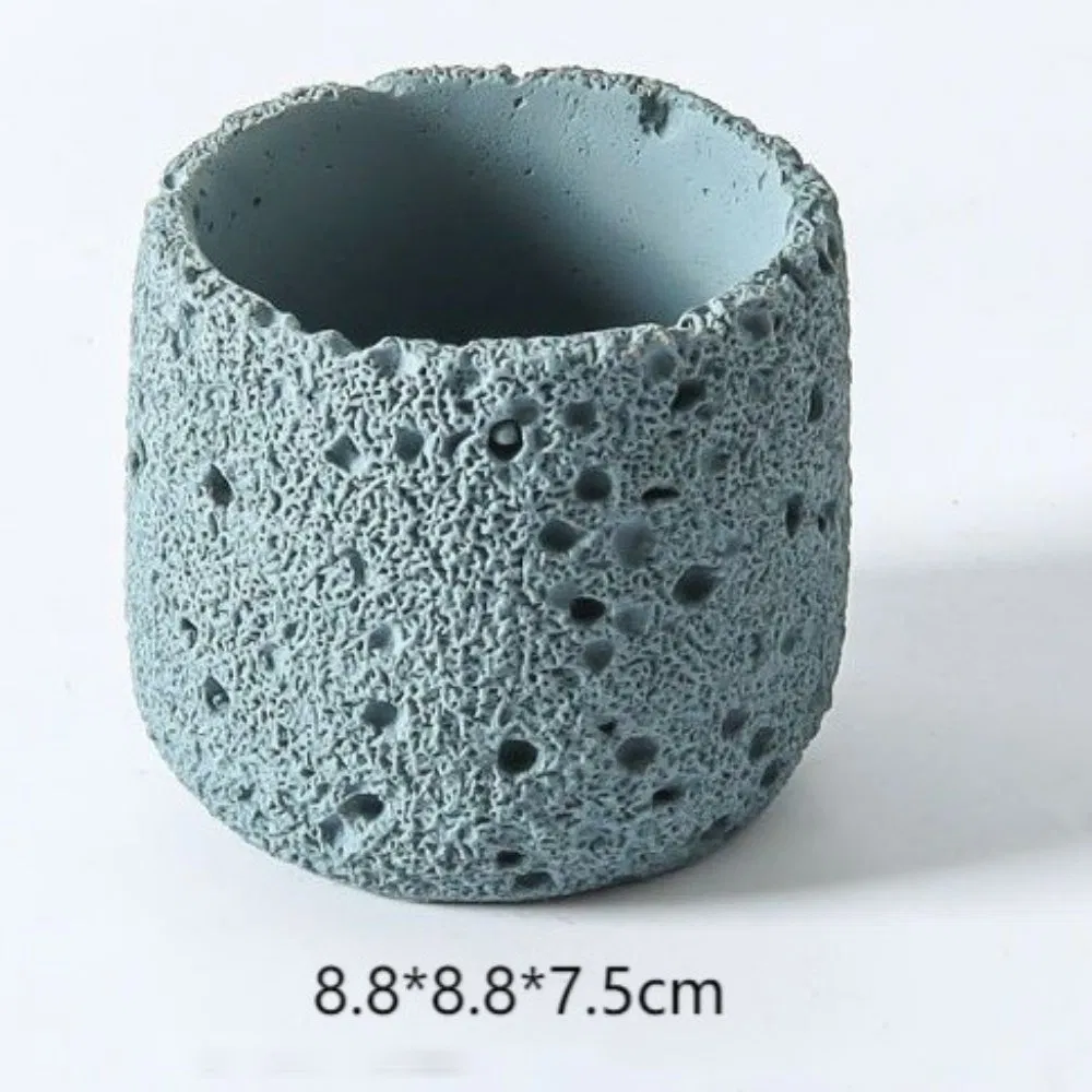 Candle Pot Cement Design Candle Mold Holder Wbb28021