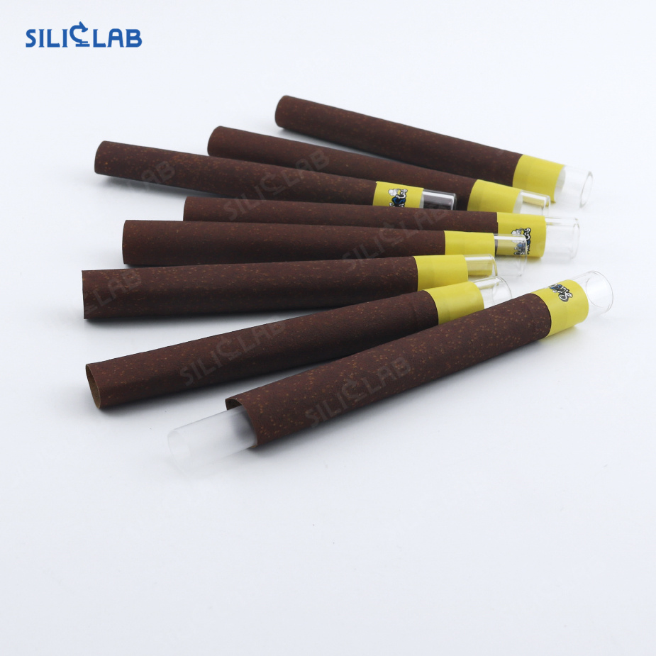 Glass Tipped Blunt Cigar Tobacco Leaf Natural Rolling Paper Tube Pre-Rolled Cone