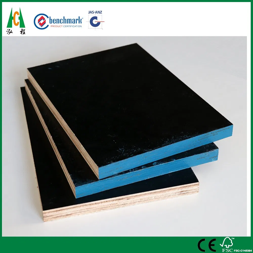 Black Film with Hardwood Core and Waterproof Film Faced Plywood for Construction