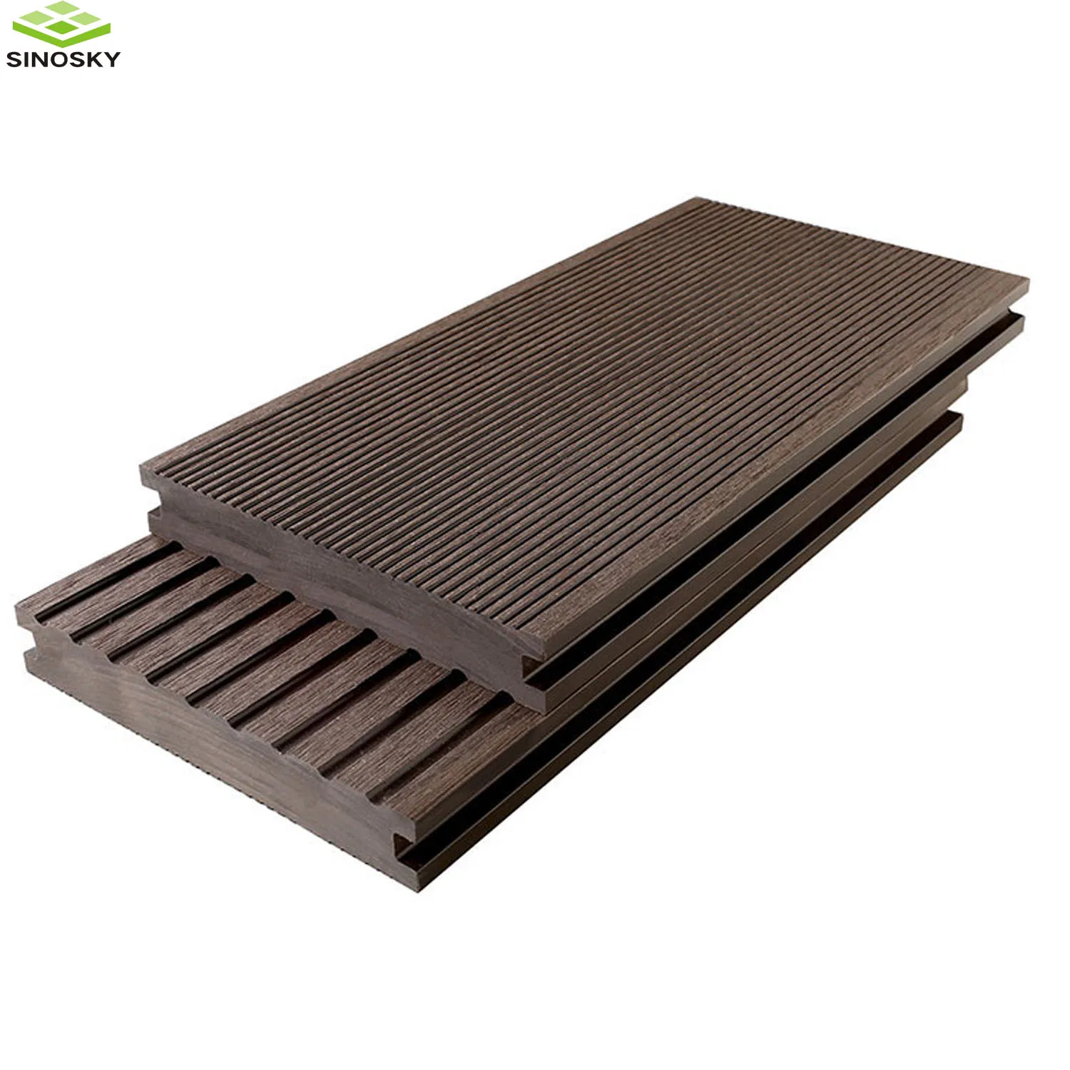 Outdoor Deck WPC Material Wood Flooring Plastic Composite Decking