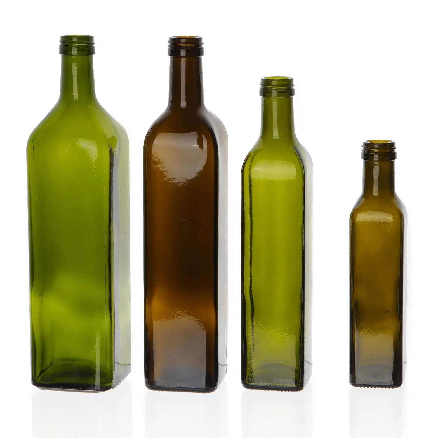 Fast Delivery 250ml 500ml 750ml Kitchen Square Vinegar Glass Olive Oil Bottles with Screw Cap