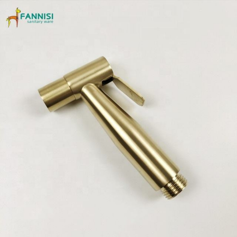 Wholesale Luxury Design Gold Power Hand Held Shattaf Portable Chrome Bidet Sprayer
