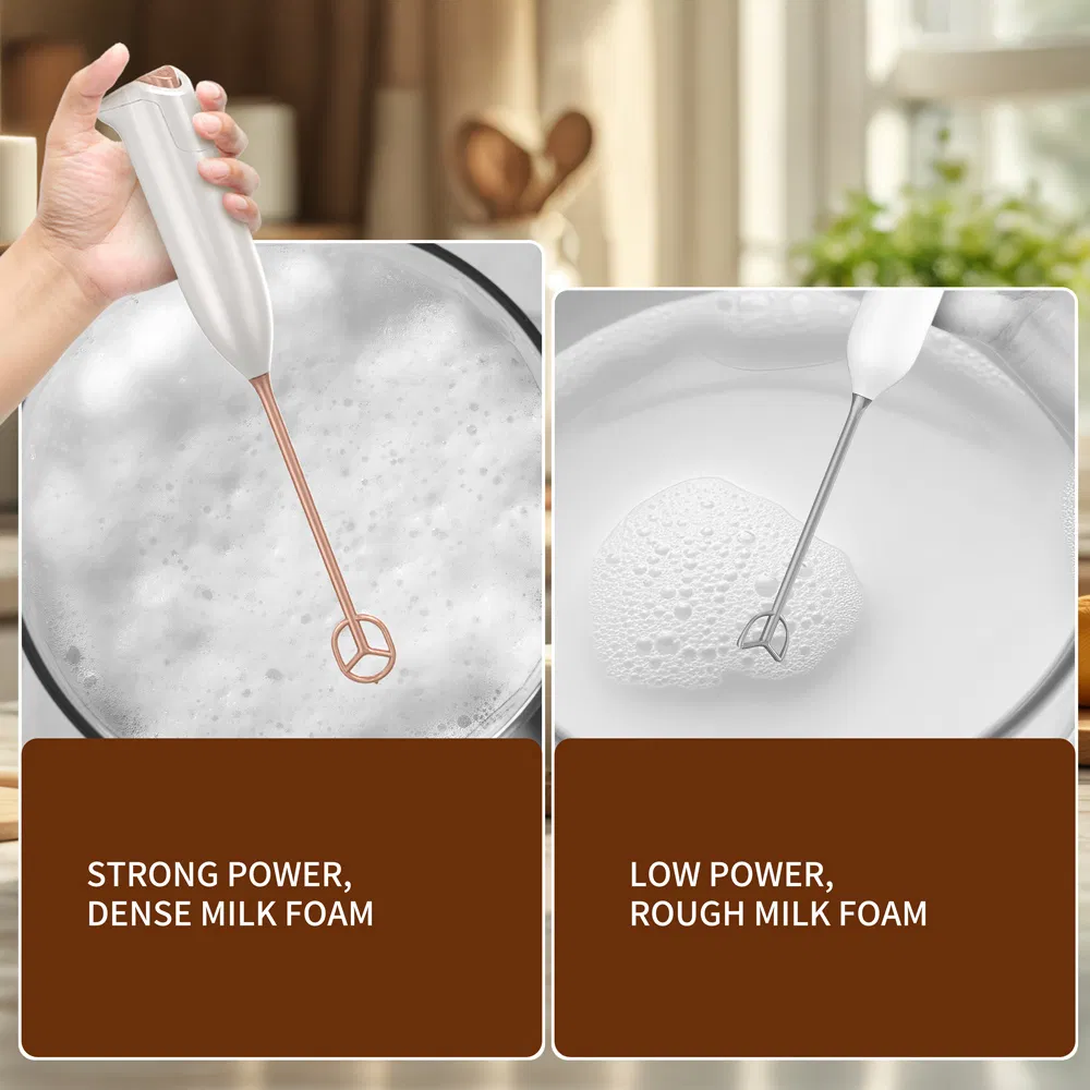 2025 Automatic Handheld Whisk Mini Drink Mixer Foam Maker Electric Milk Frother