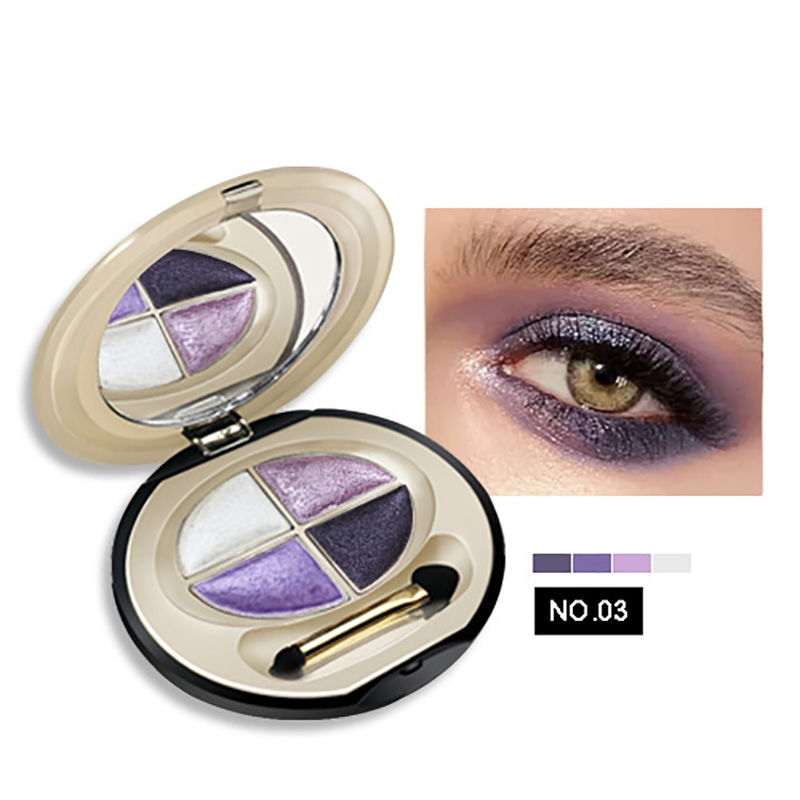 Dsm Four Colors Eyeshadow Palette Glitter Pearl Eye Shadow