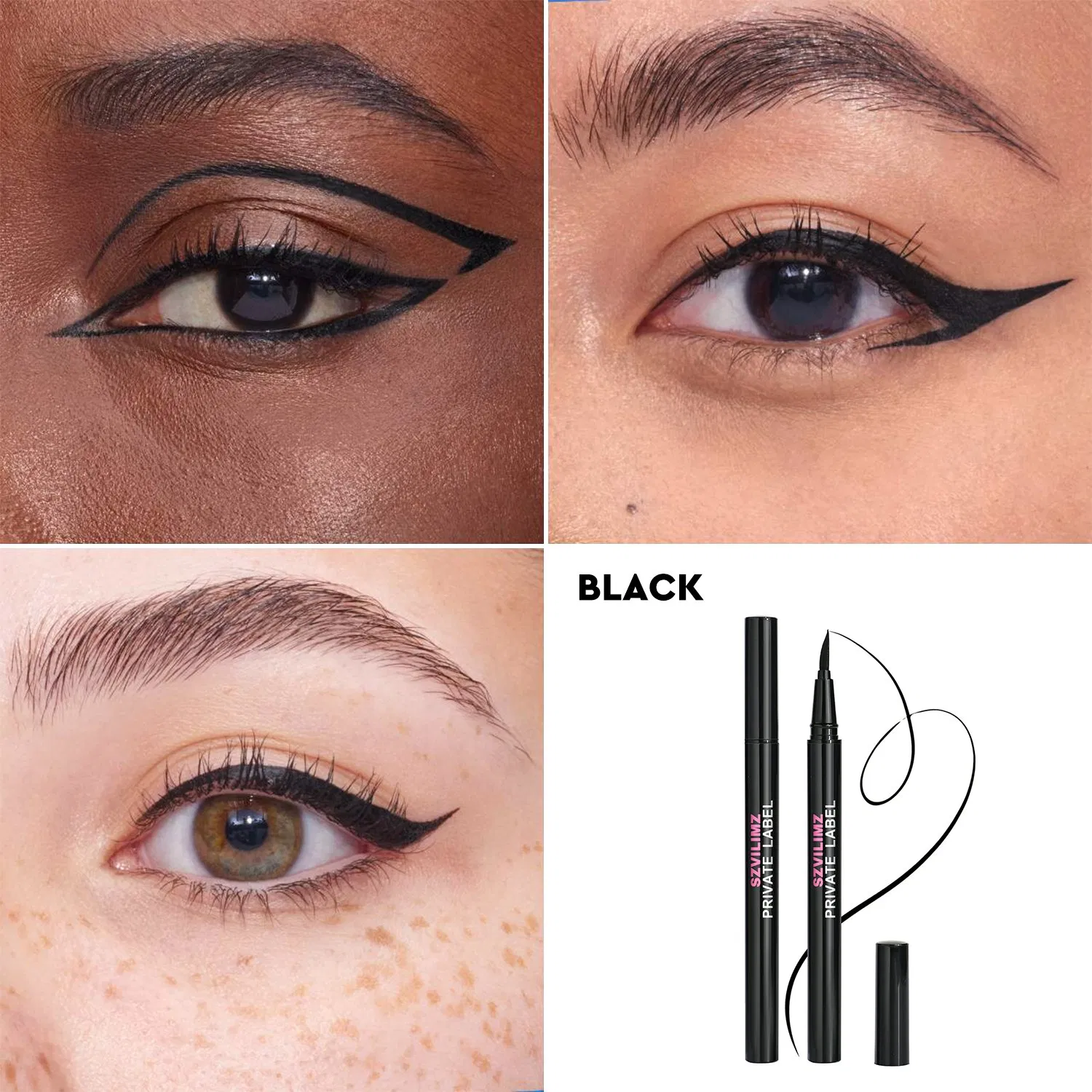 Factory Wholesale Eyelinerprivate Label Makeup Long-Lasting Cosmetics Custom Logo Eye Liner
