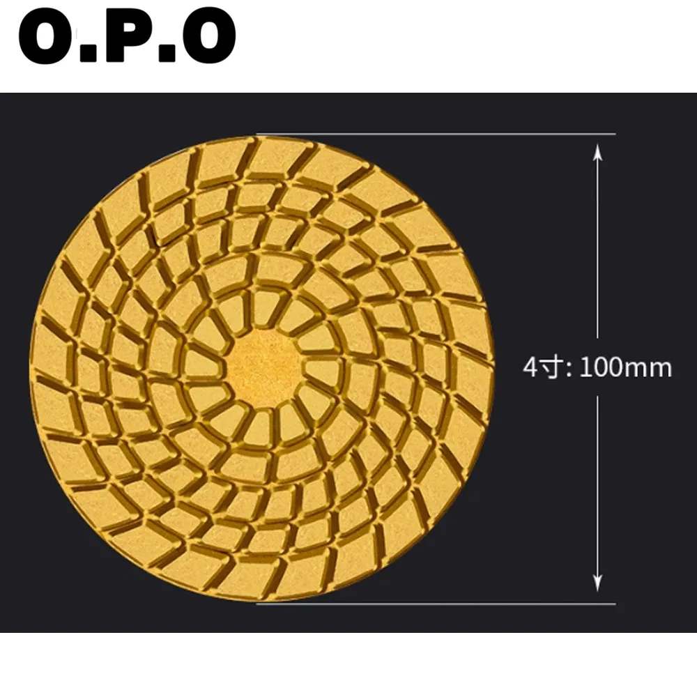 Алмазный полировальный диск 4 дюйма для мрамора и камня