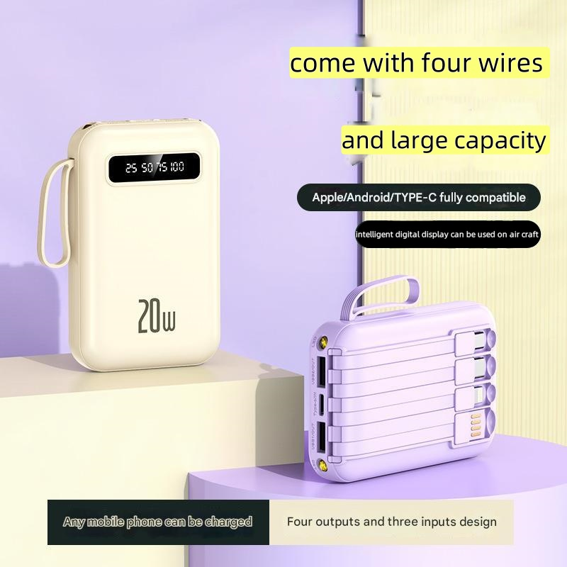 Hiah Capacity 5000mAh Mini Power Bank Wholesale with Cross-Border Gift Custom Logo Gift
