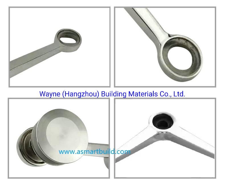 150mm Stainless Steel Glass Spider with 2 Arms 90° ; Glass Fitting Hardware, Point-Fixed Curtain Wall Hardware with High Quality and Best Price