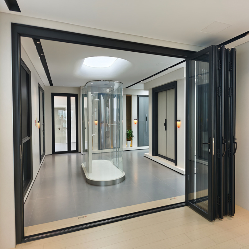 Balcony Folding and Sliding Glass Door Exterior Outdoor Glass Door