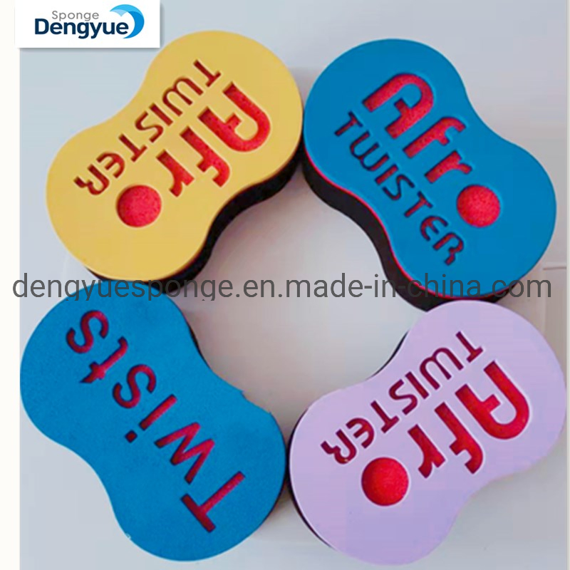 Double Side Oval Shape Hair Twist Sponge Hair Curling Sponge