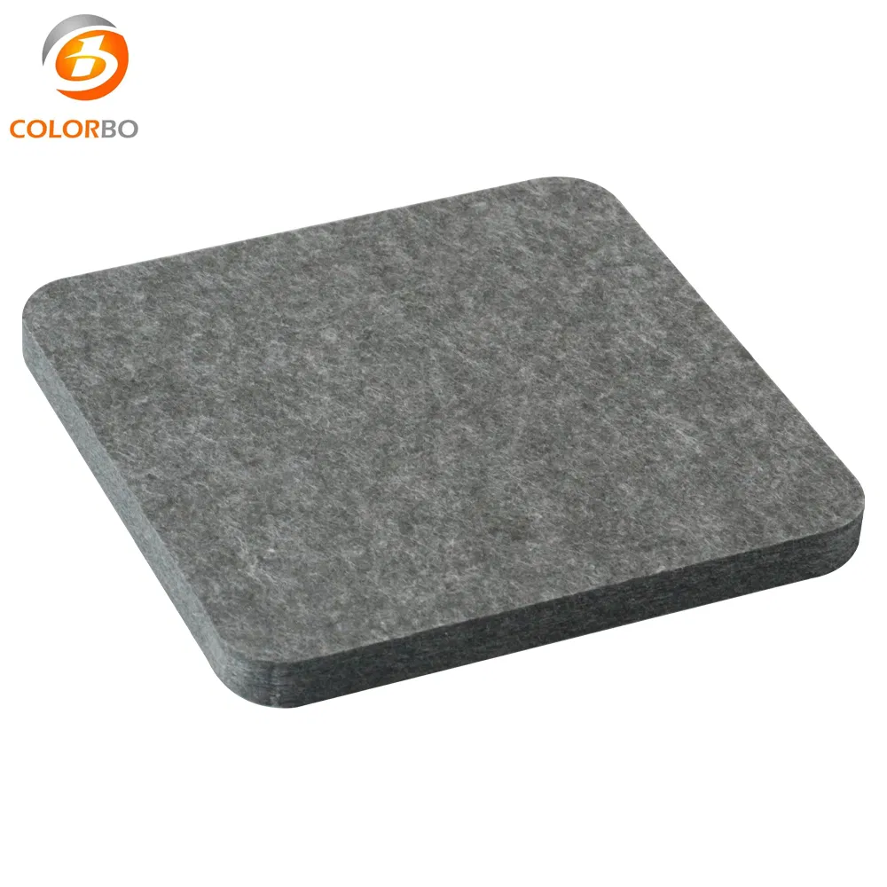 CBB37 African Grey Decorative Resilient Sound Isolation Clip Material 12MM Acoustic Panel