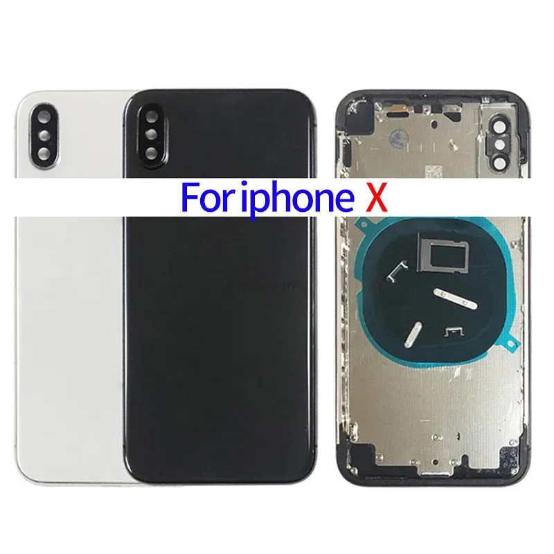 Корпусная сборка iPhone X с защитным стеклом