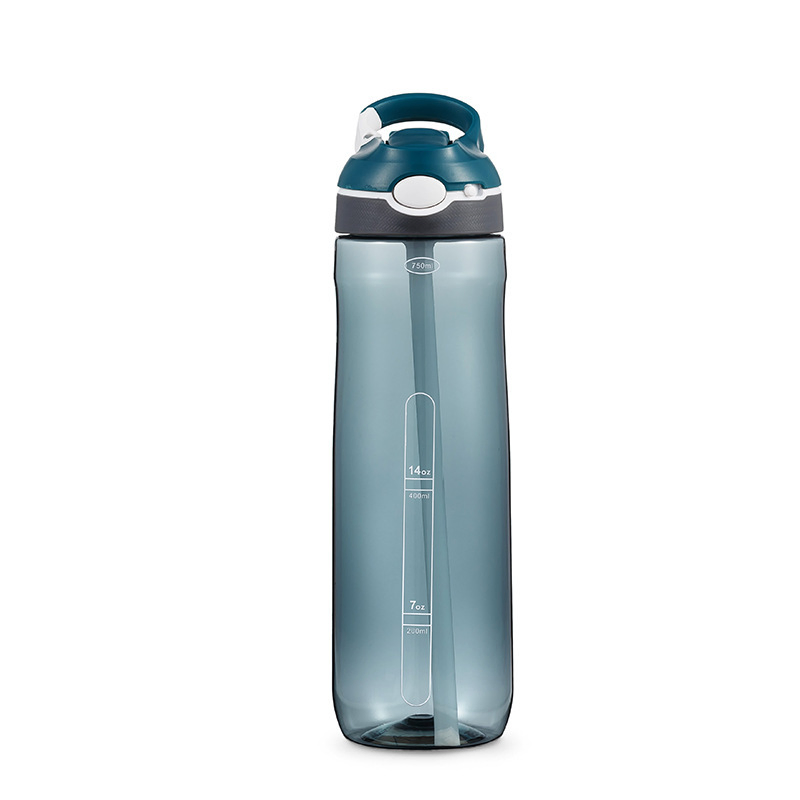 Leakproof Starw Portable Water Bottle Large Capacity Plastic Bottle