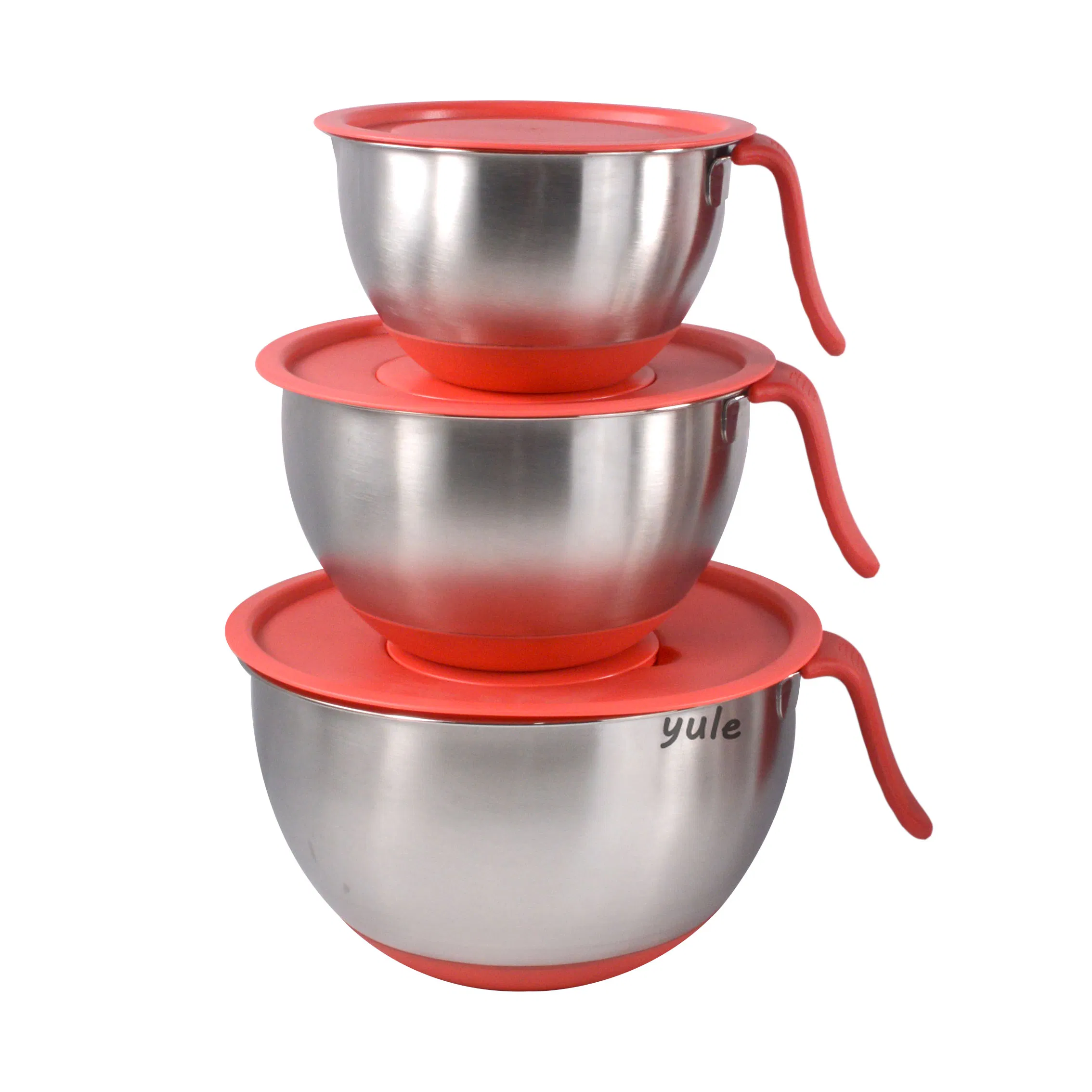 Useful Easy Hold Stainless Steel Mixing Bowl with Lid