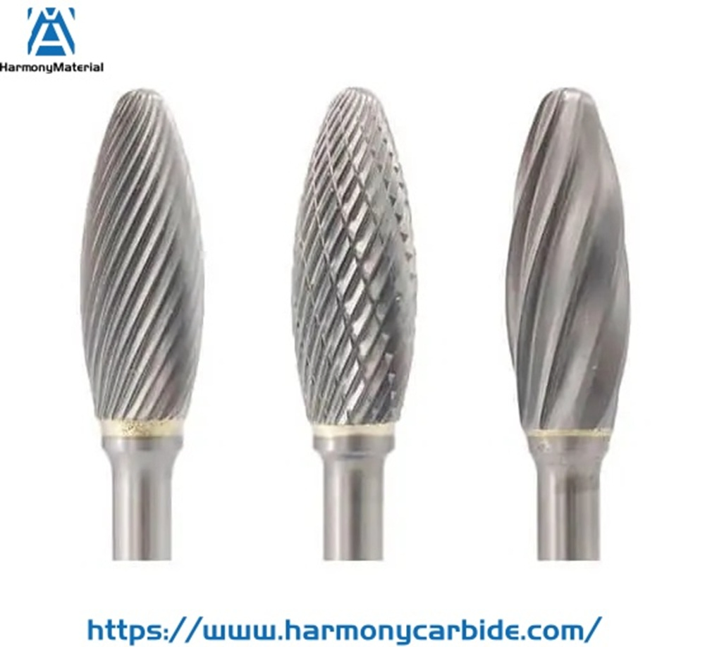 5/8" Head Imperial Sizes Carving Charmfering Tools Cemented Carbide Files Rotary Burrs