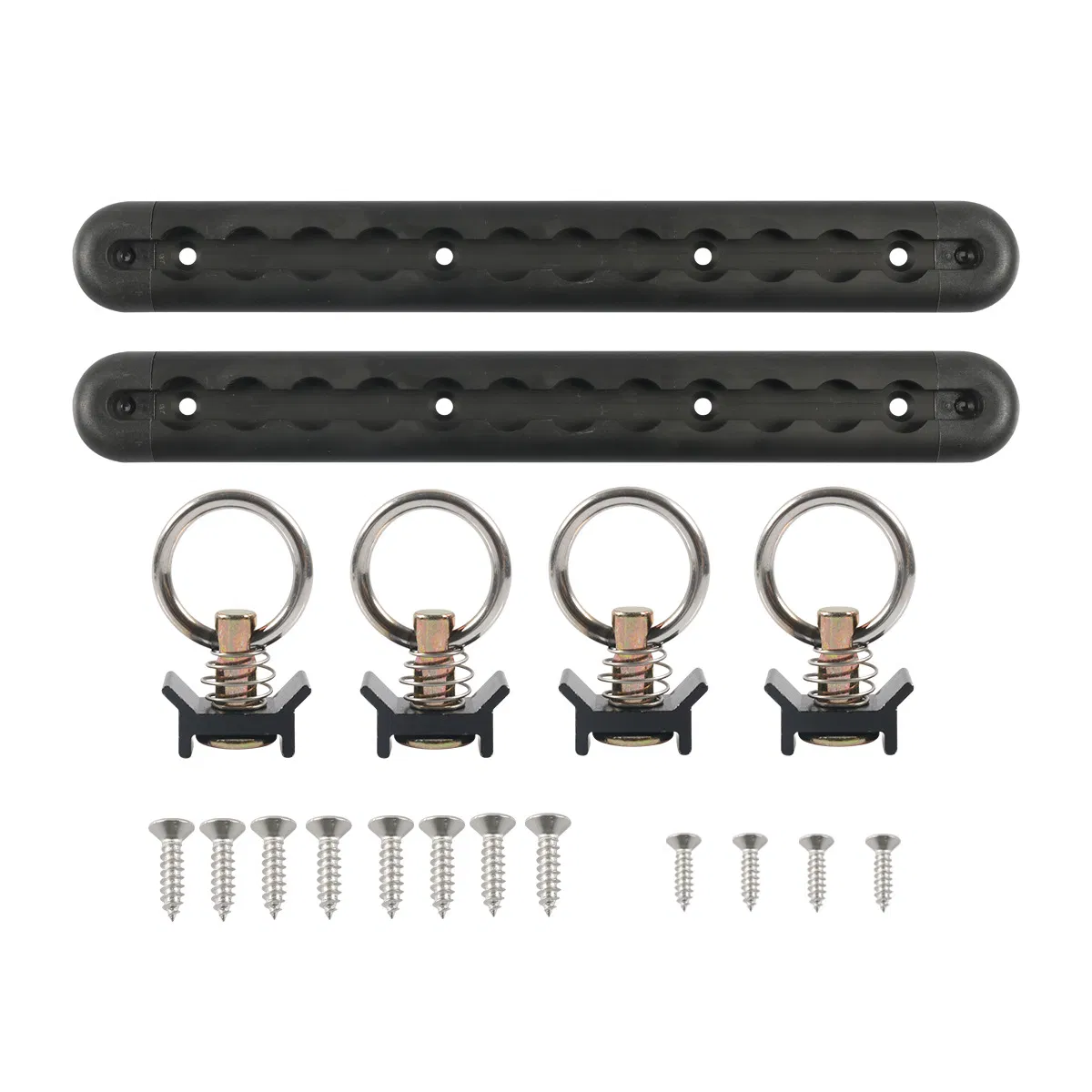 Aluminum L Track 12 Inch L Track Rail Hardware with 8 End Caps for Securing Motorcycles