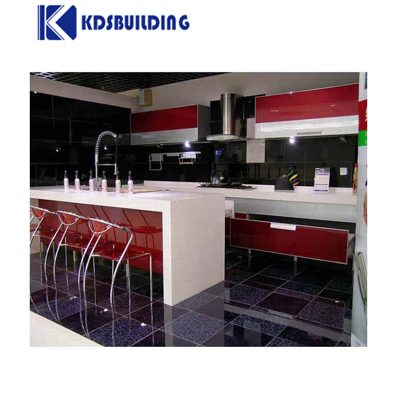 Gold Finish Kitchen Cabinet Modern Style Wooden Cheap Kitchen Furniture Wall Units Kitchen Cabinet