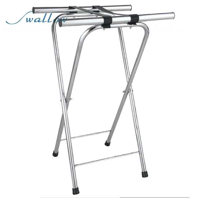 China Swallow Pinewood Foldable Luggage Storage Hotel Wooden Luggage Rack