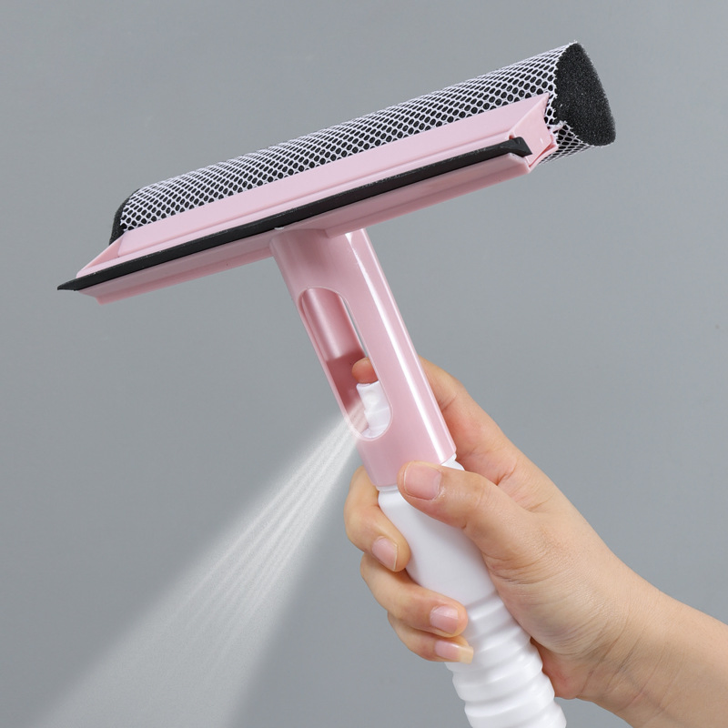 Soft Scraper Window Cleaner Professional Window Squeegee Glass Sponge Spray Bottle Cleaning Squeegee